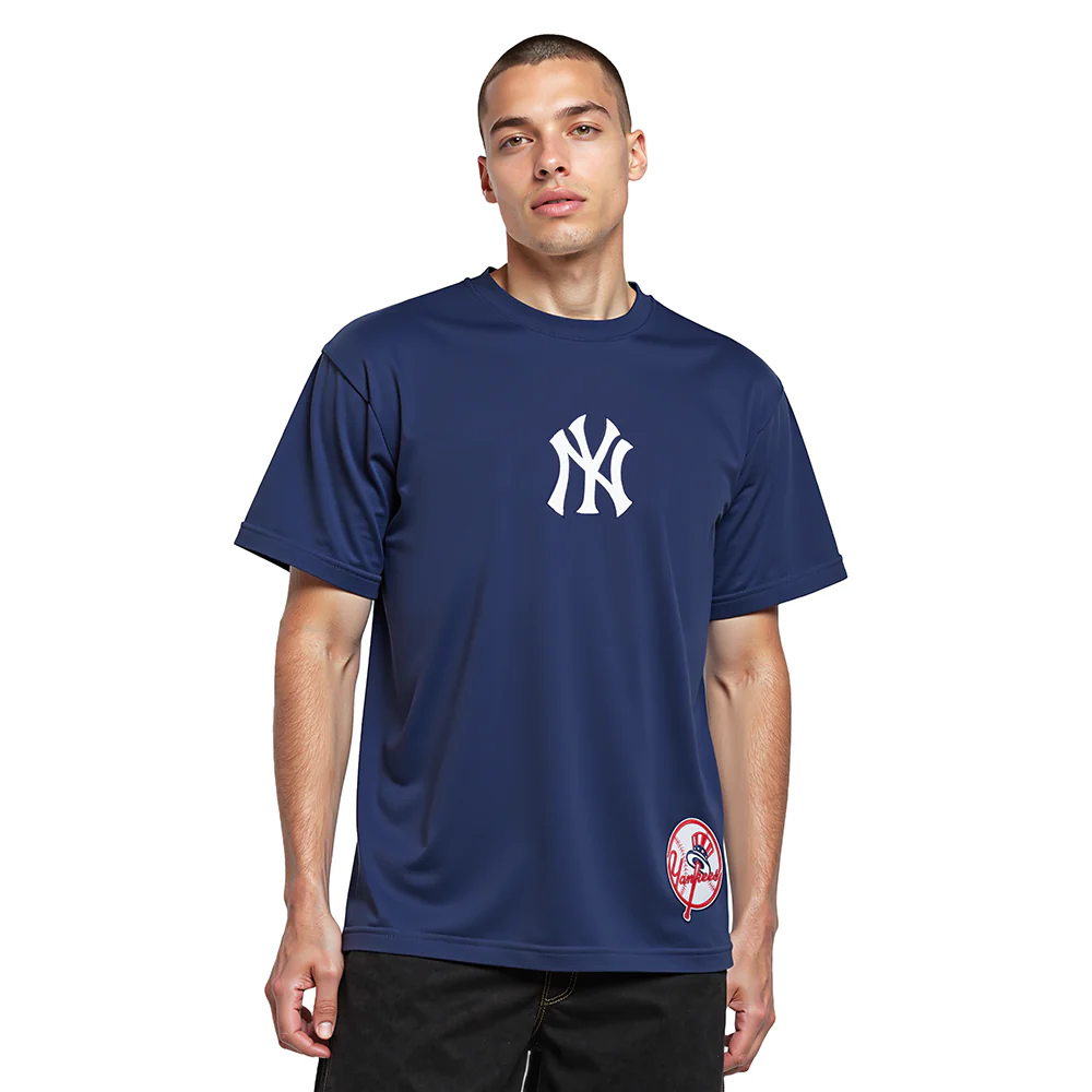 MLB NEW YORK YANKEES WINGSPAN MEN'S CJ DROP SHOULDER TEE (MIDNIGHT NAVY) - Image 2