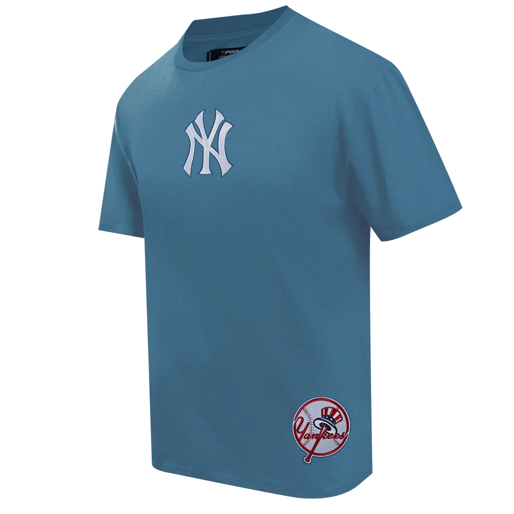 MLB NEW YORK YANKEES WINGSPAN MEN'S CJ DROP SHOULDER TEE (STEEL BLUE) - Image 3