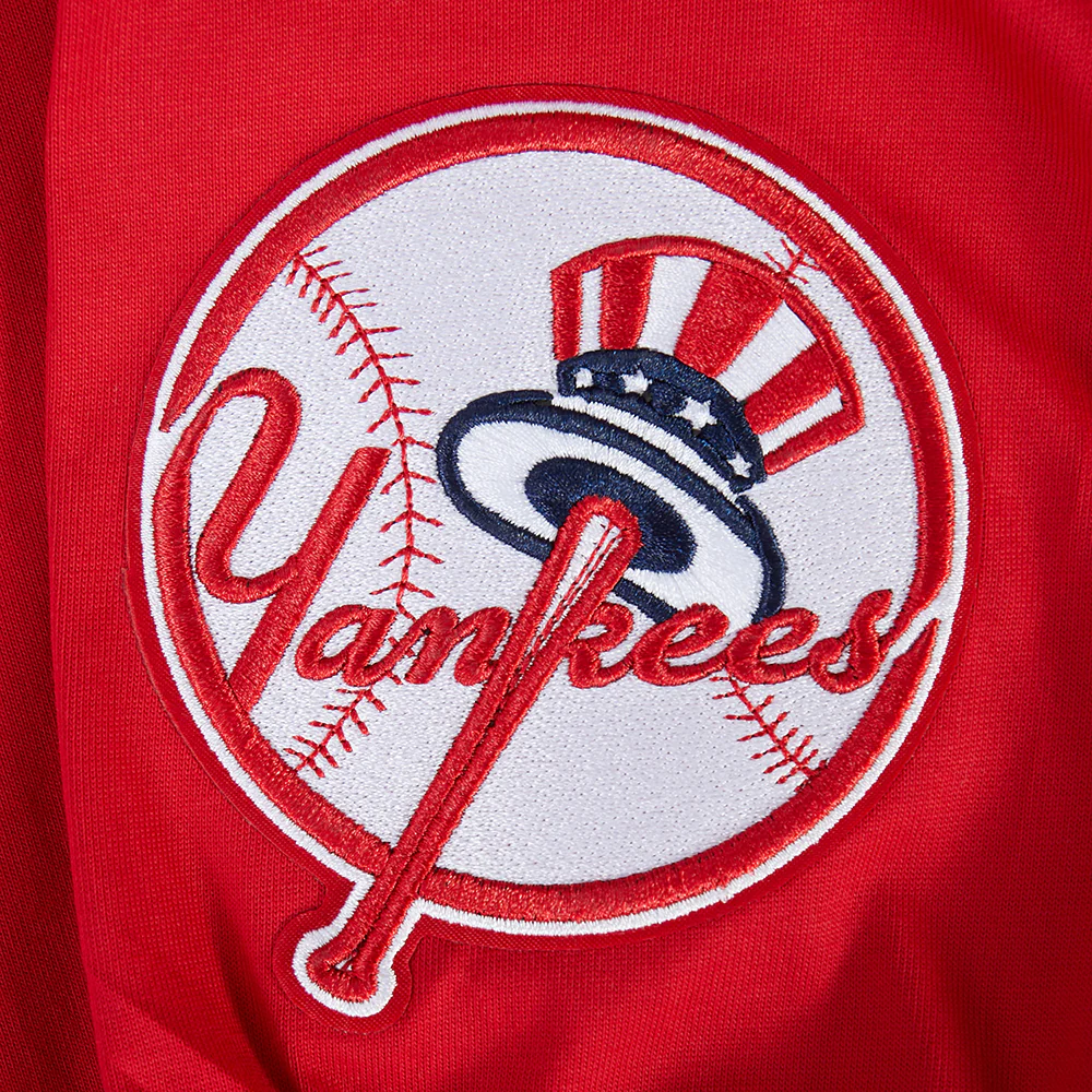 MLB NEW YORK YANKEES WINGSPAN MEN'S DROP SHOULDER LS TEE (RED) - Image 6