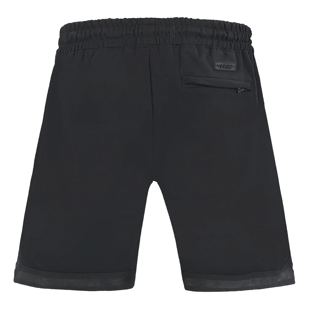 MLB NEW YORK YANKEES BLACK & GOLD MEN'S DOUBLE KNIT SHORT (JET BLACK) - Image 3