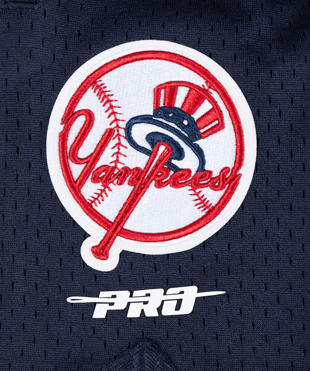 MLB NEW YORK YANKEES SCRIPT TAIL MEN'S DOUBLE KNIT 2.0 SHORT (GRAY/MIDNIGHT NAVY) - Image 7