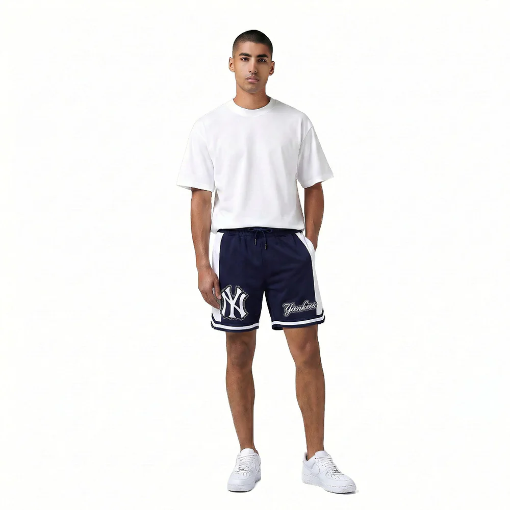 MLB NEW YORK YANKEES DIY PICK STITCH MEN'S DOUBLE KNIT 2.0 SHORT (MIDNIGHT NAVY) - Image 3