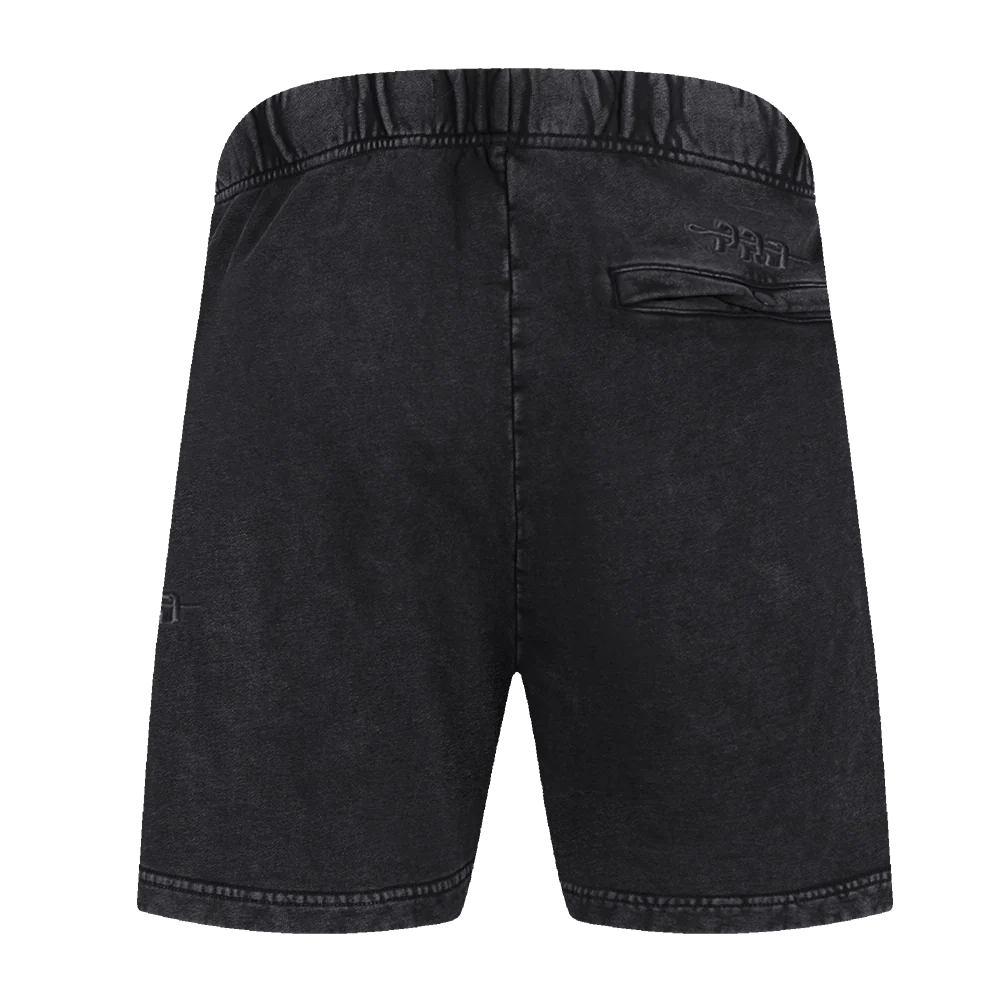 MLB NEW YORK YANKEES WASHED CLASSIC MEN'S ENZYME WASH FIT SHORT (WASHED BLACK) - Image 3
