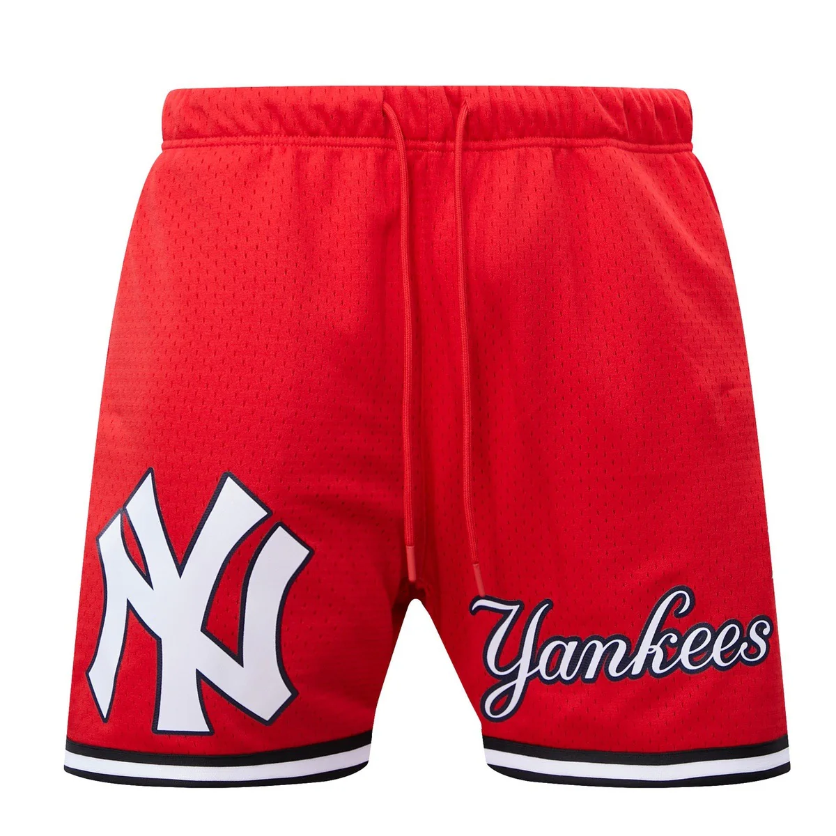 MLB NEW YORK YANKEES LOGO MEN'S MESH SHORT (RED) - Image 2