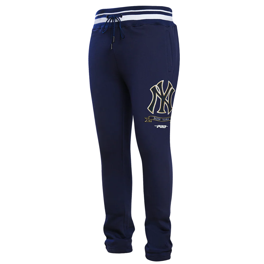 MLB NEW YORK YANKEES PRO PREP RIB FLEECE MEN'S SWEATPANT (MIDNIGHT NAVY)