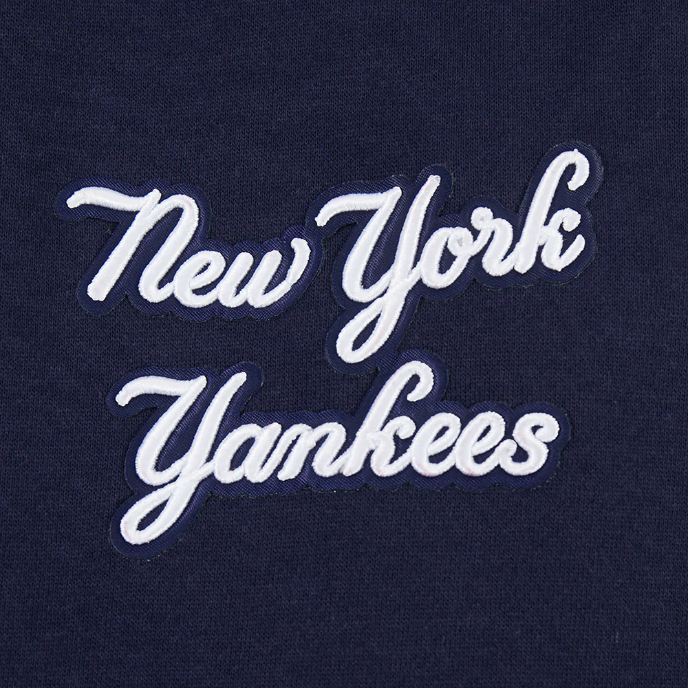 MLB NEW YORK YANKEES TURN IT UP MEN'S DROP SHOULDER FLC PO HOODIE (MIDNIGHT NAVY) - Image 8