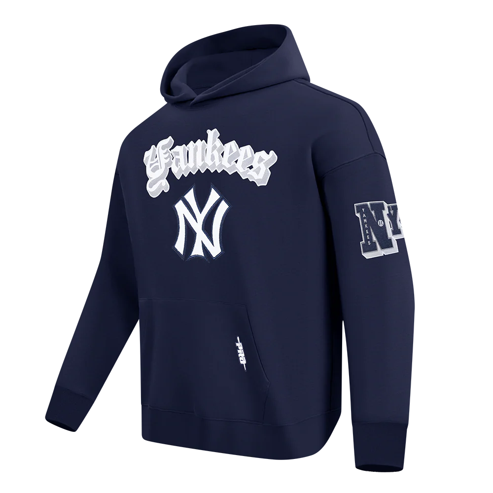 MLB NEW YORK YANKEES BEST OF MEN'S DROP SHOULDER PO HOODIE (MIDNIGHT NAVY) - Image 2