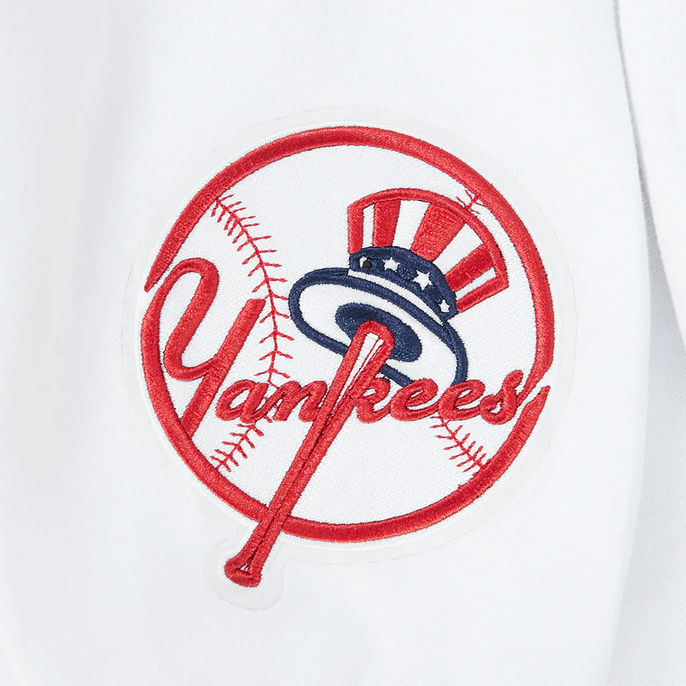 MLB NEW YORK YANKEES WINGSPAN MEN'S DROP SHOULDER FLC PO HOODIE (WHITE) - Image 6