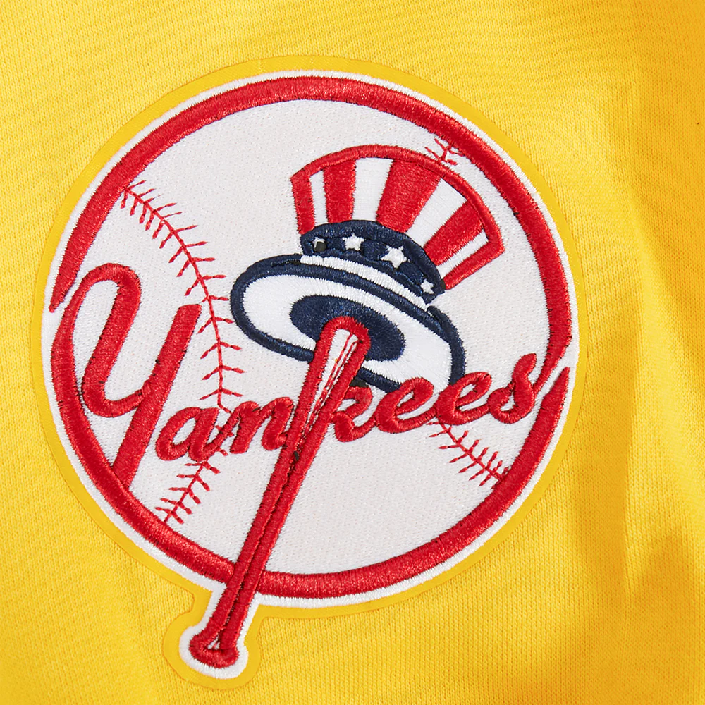 MLB NEW YORK YANKEES WINGSPAN MEN'S DROP SHOULDER FLC PO HOODIE (YELLOW) - Image 7