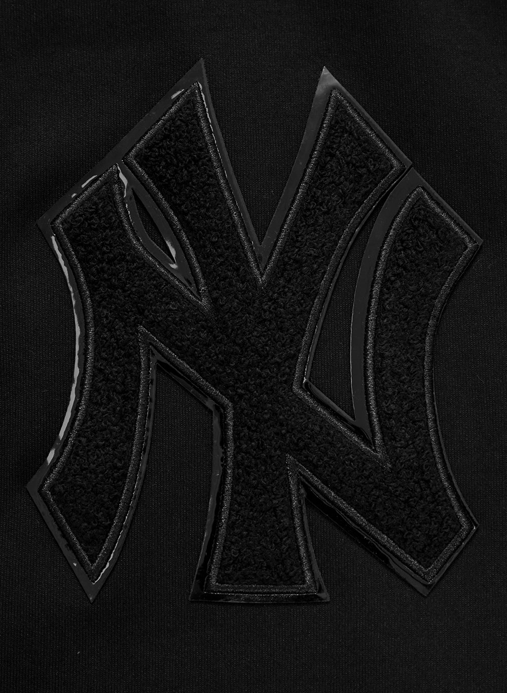 MLB NEW YORK YANKEES TRIPLE BLACK MEN'S FULL ZIP PULLOVER HOODIE (BLACK) - Image 7