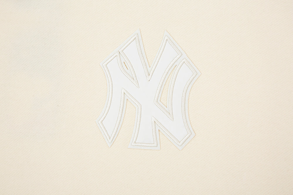 MLB NEW YORK YANKEES NEUTRAL DROP SHOULDER MEN'S PULLOVER HOODIE (EGGSHELL) - Image 12