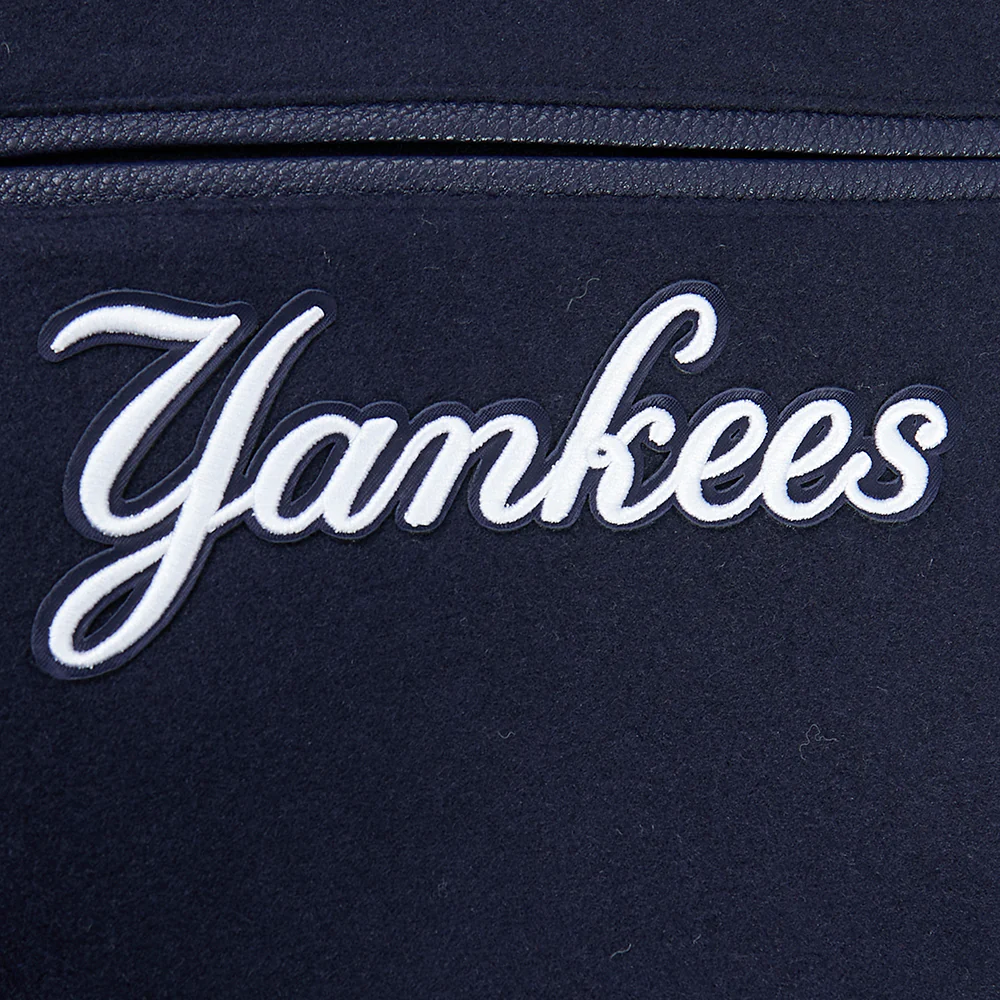 MLB NEW YORK YANKEES BORN FOR SPORT MEN'S WOOL VARSITY JACKET (MIDNIGHT NAVY) - Image 8