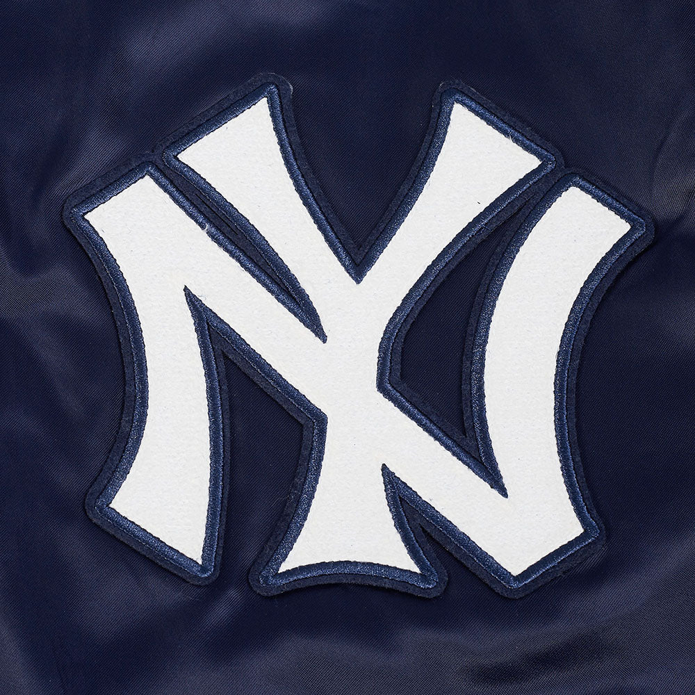 MLB NEW YORK YANKEES MODERN ORIGINALS MEN'S SATIN JACKET (NAVY) - Image 10
