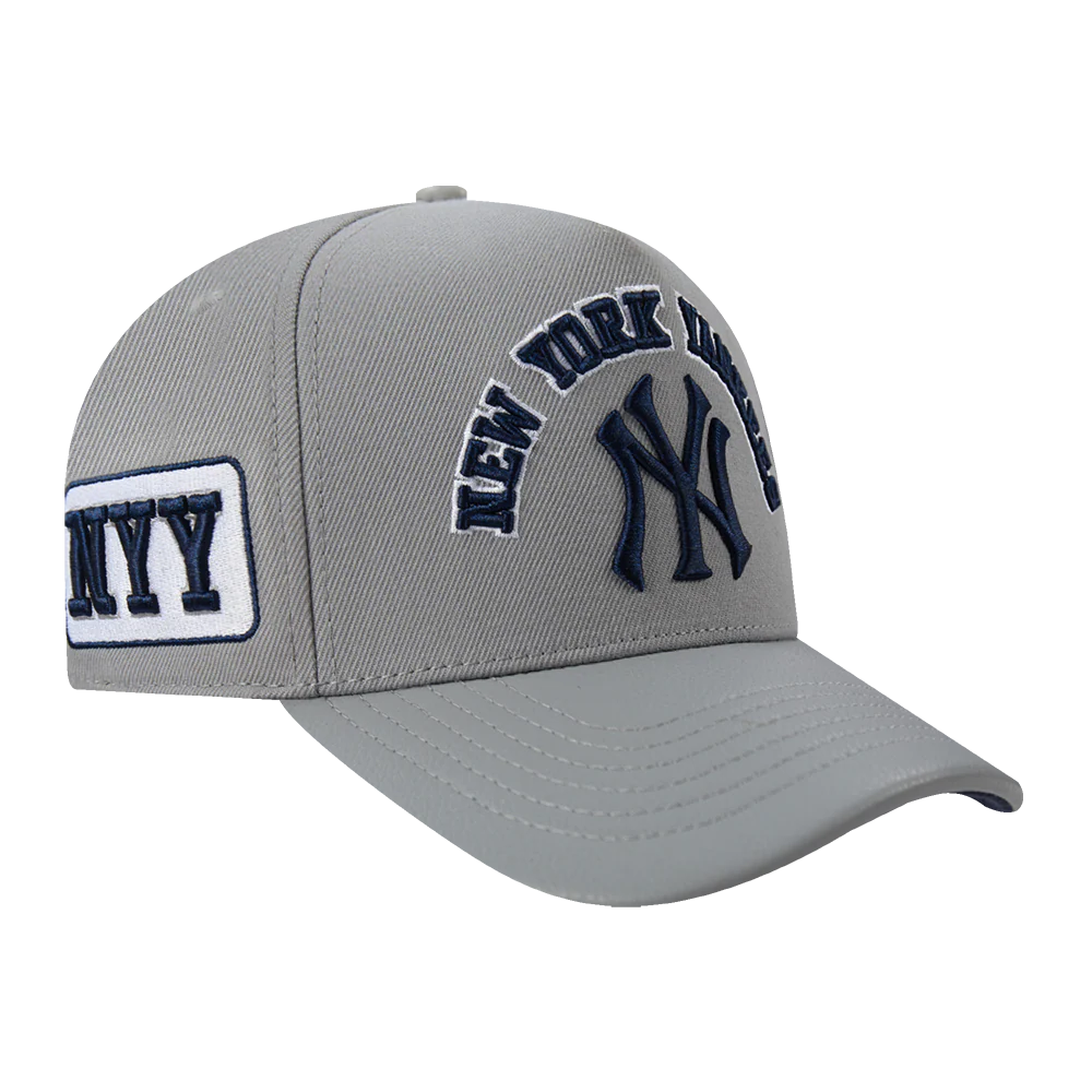 MLB NEW YORK YANKEES AREA CODE M PINCH FRONT STRAPBACK (GRAY) - Image 6