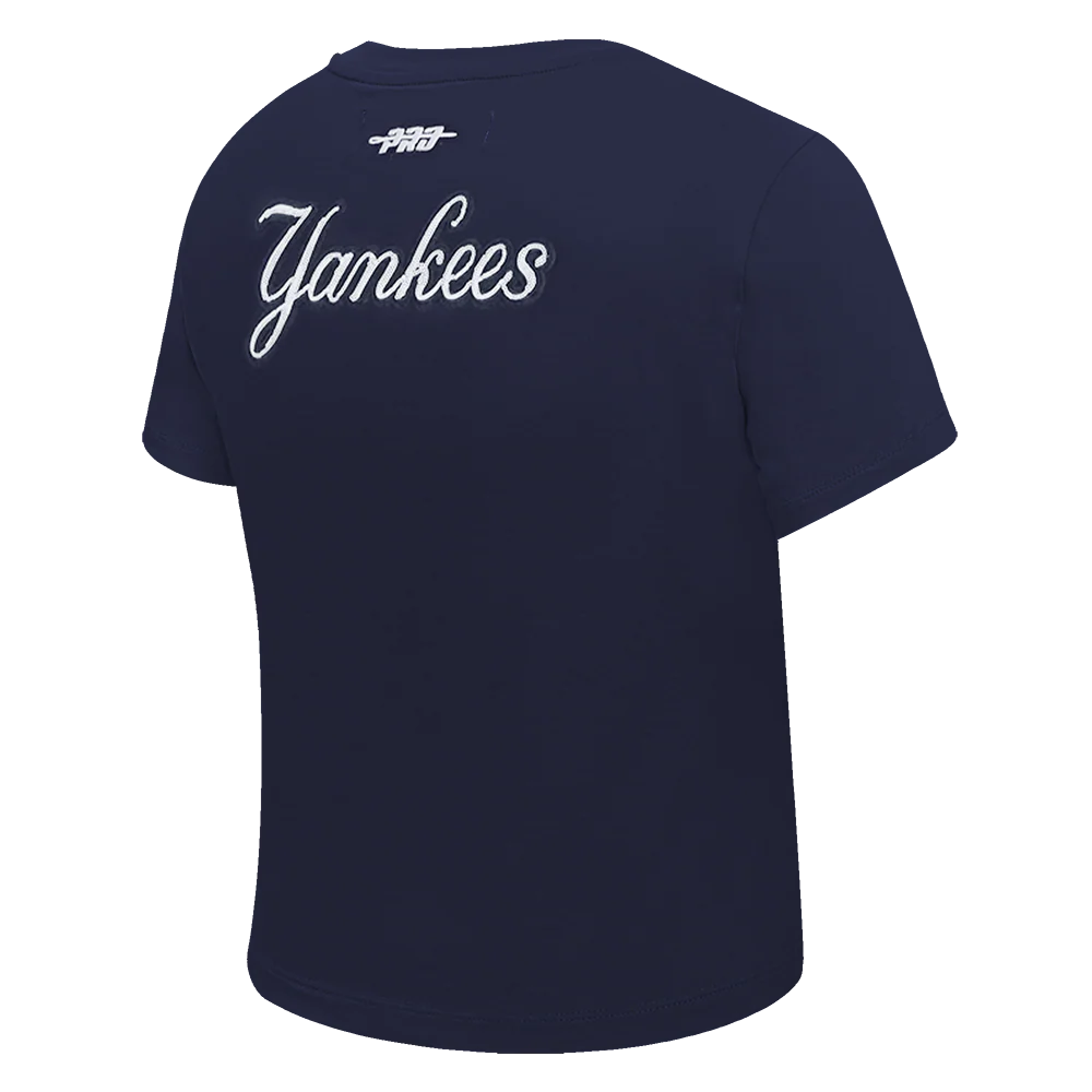 MLB NEW YORK YANKEES GAME DAY CLASSICS WOMEN'S SINGLE JERSEY BABY DOLL TOP (MIDNIGHT NAVY) - Image 8