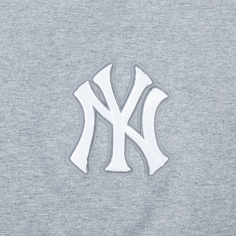 MLB NEW YORK YANKEES WINGSPAN WOMEN'S SJ BOXY TEE (DARK HEATHER GRAY) - Image 6