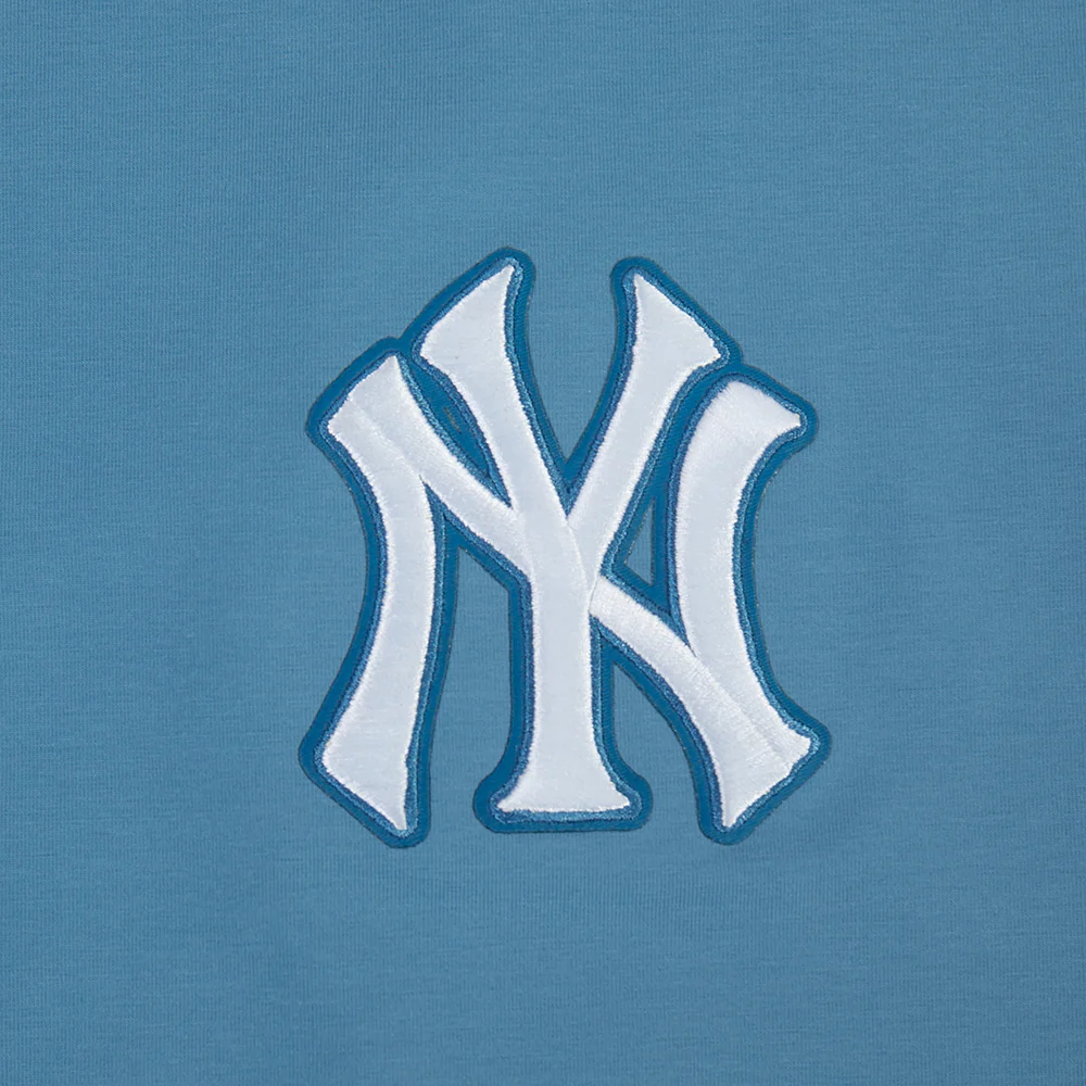 MLB NEW YORK YANKEES WINGSPAN WOMEN'S SJ BOXY TEE (STEEL BLUE) - Image 5