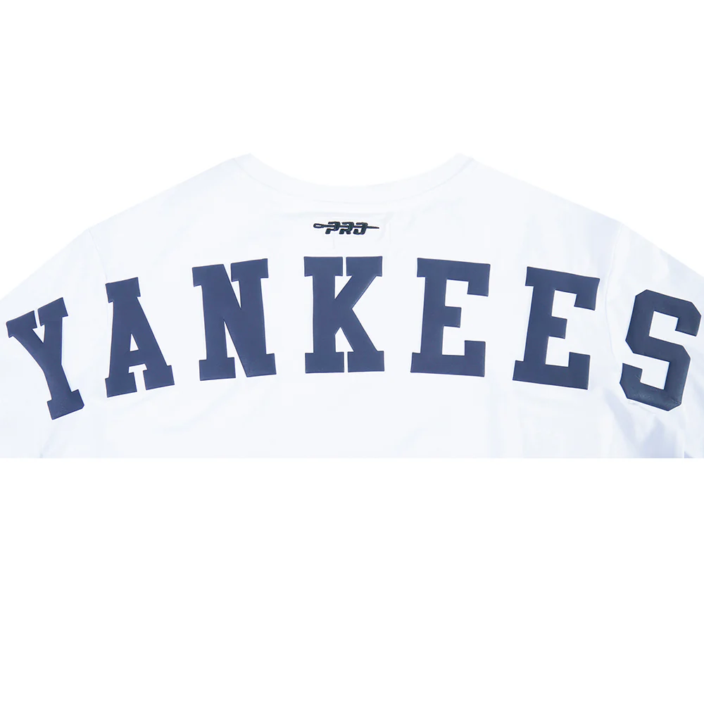 MLB NEW YORK YANKEES WINGSPAN WOMEN'S SJ BOXY TEE (WHITE) - Image 6