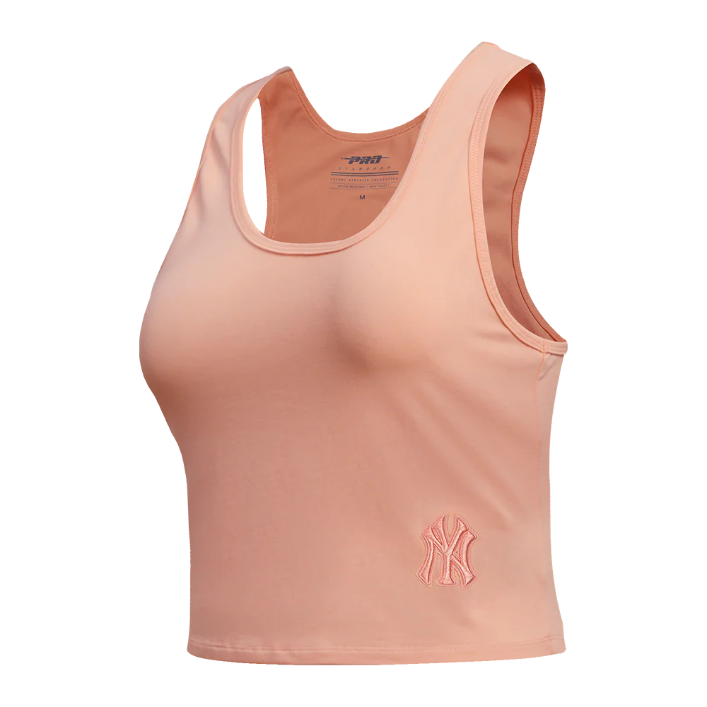 MLB NEW YORK YANKEES NEUTRAL WOMEN'S FITTED RACERBACK (GUAVA) - Image 2