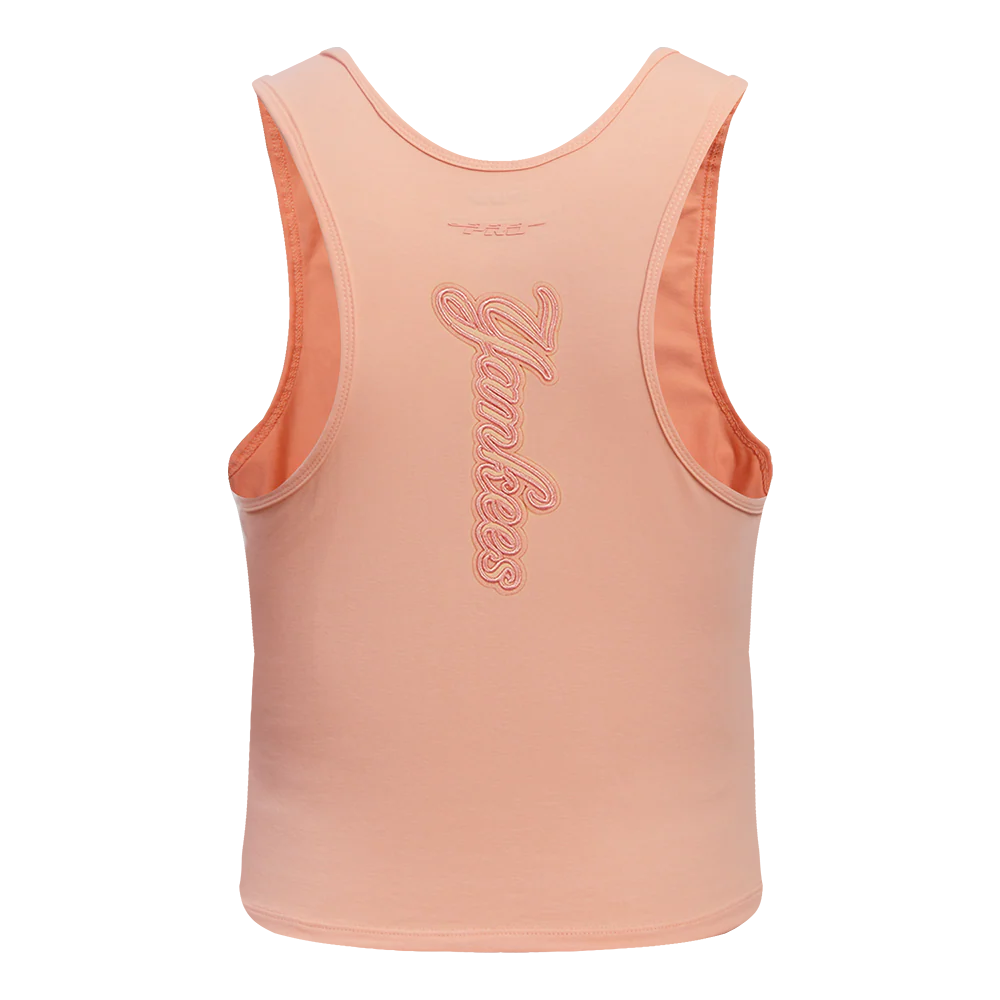 MLB NEW YORK YANKEES NEUTRAL WOMEN'S FITTED RACERBACK (GUAVA) - Image 3