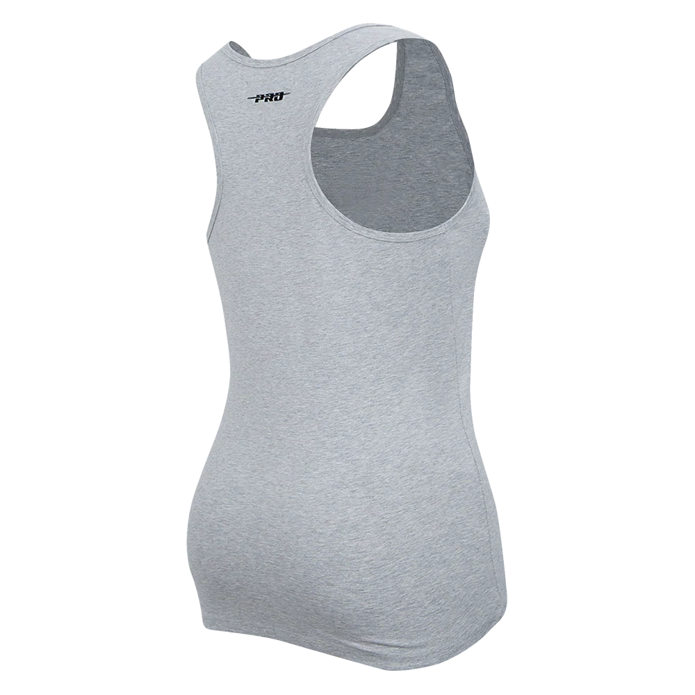 MLB NEW YORK YANKEES CLASSIC WOMEN'S RELAXED FIT RACERBACK (HEATHER GREY) - Image 4
