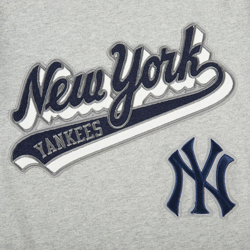 NEW YORK YANKEES SCRIPT TAIL BIG BOY'S SS TEE (HEATHER GREY) - Image 5