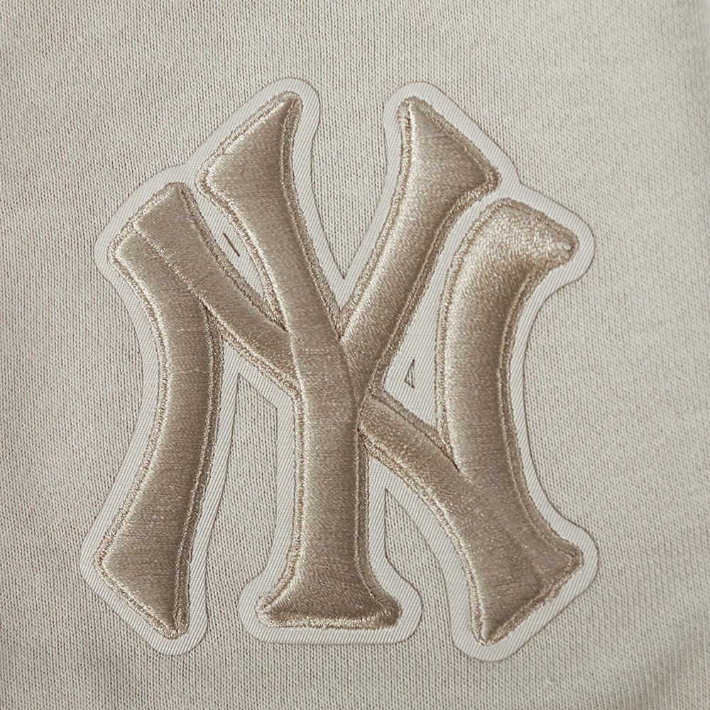 MLB NEW YORK YANKEES WINGSPAN WOMEN'S FLC HOODIE DRESS (TAUPE) - Image 7