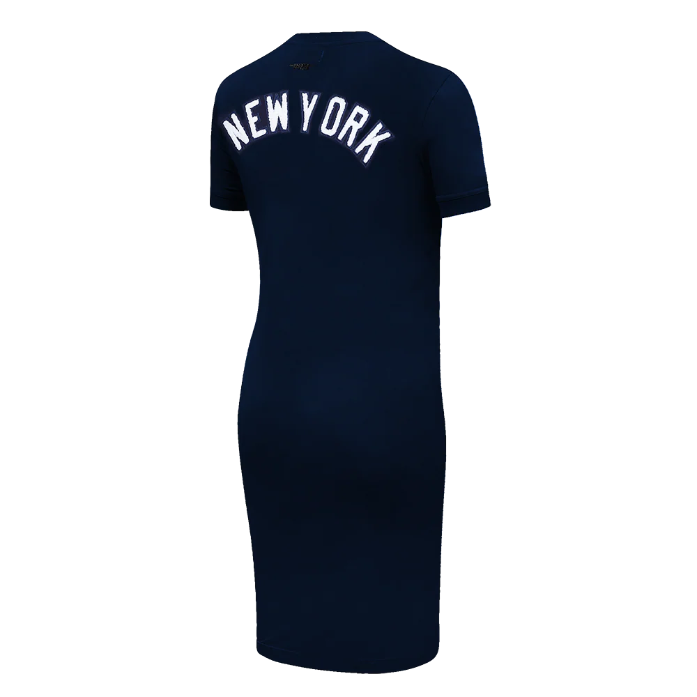 MLB NEW YORK YANKEES CLASSIC WOMEN'S BODYCON DRESS (MIDNIGHT NAVY) - Image 3