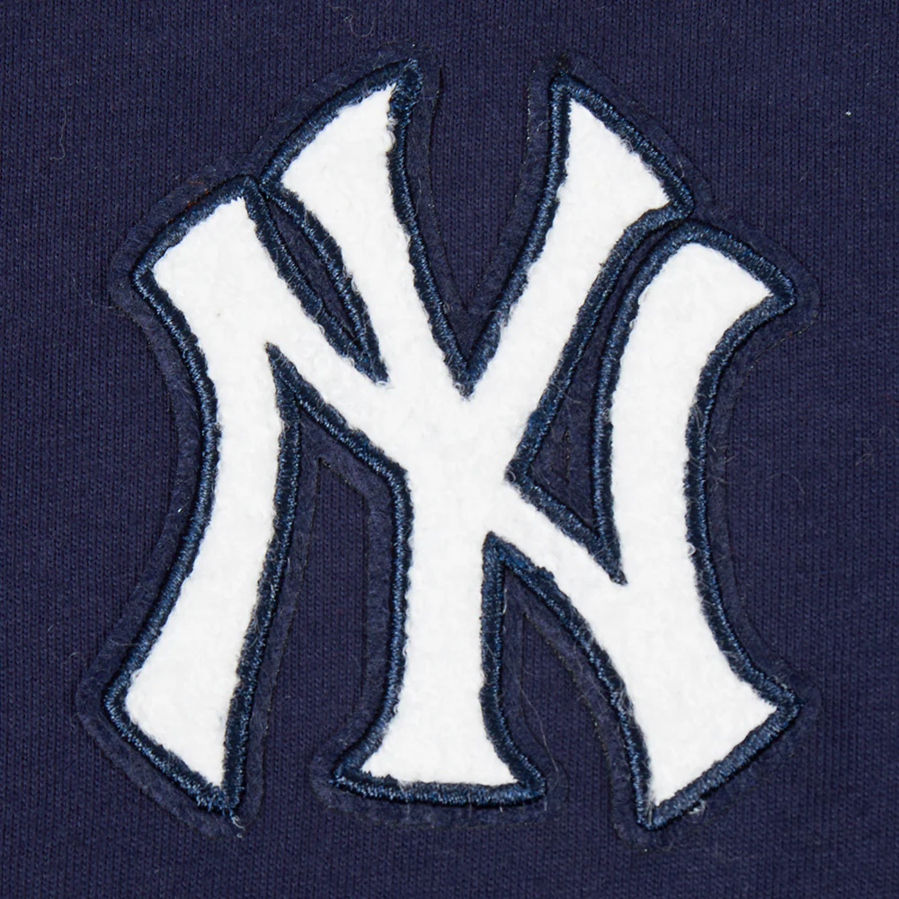 MLB NEW YORK YANKEES CLASSIC BIG GIRLS FLEECE FULL ZIP HOODIE (MIDNIGHT NAVY) - Image 5