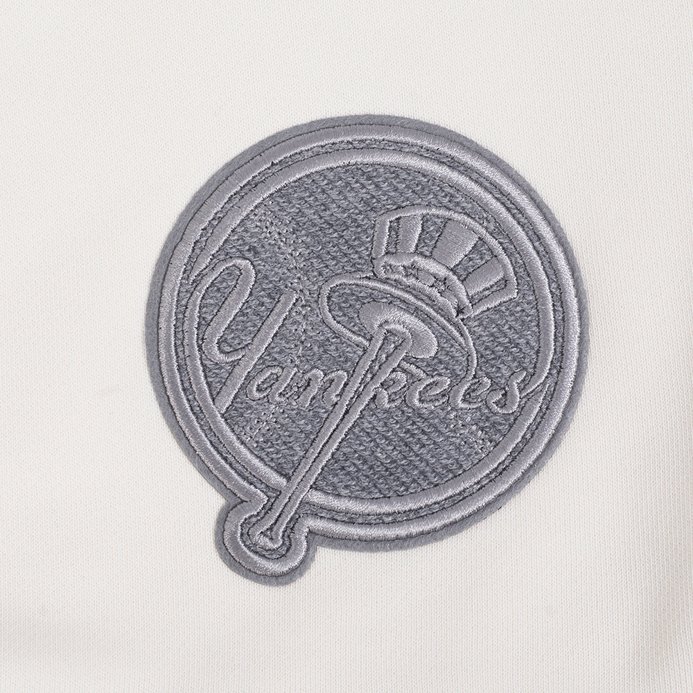 MLB NEW YORK YANKEES REVERSE FRENCH TERRY WOMEN'S FLEECE CREWNECK (EGGSHELL) - Image 11
