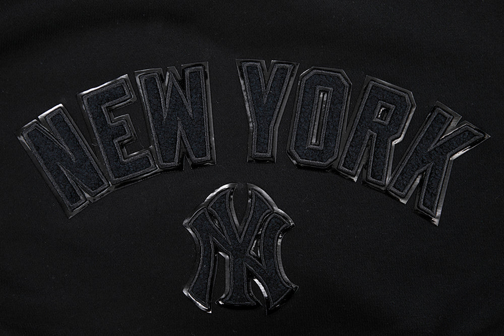 MLB NEW YORK YANKEES TRIPLE BLACK WOMEN'S FLEECE CREWNECK (TRIPLE BLACK WOMEN'S) - Image 5