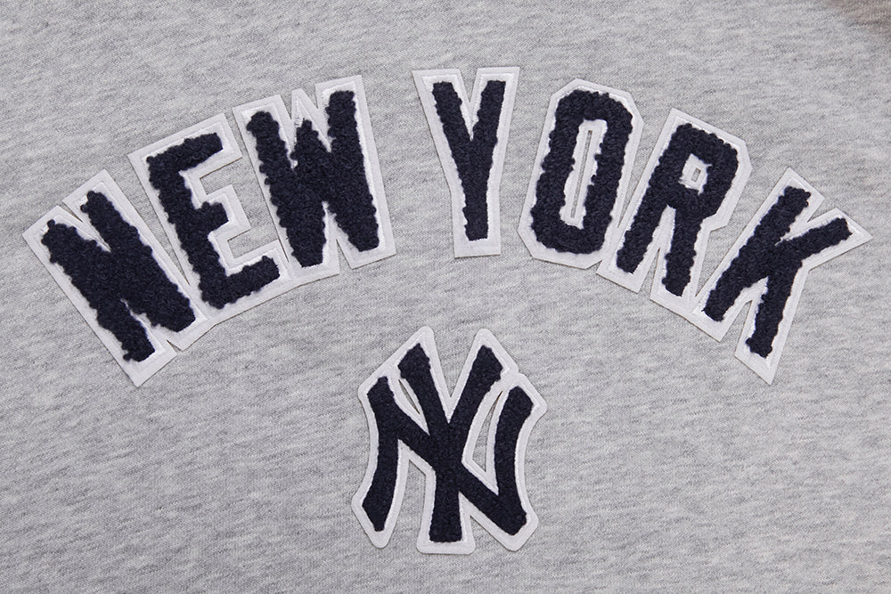 MLB NEW YORK YANKEES CLASSIC WOMEN'S PULLOVER HOODIE (HEATHER GREY) - Image 6