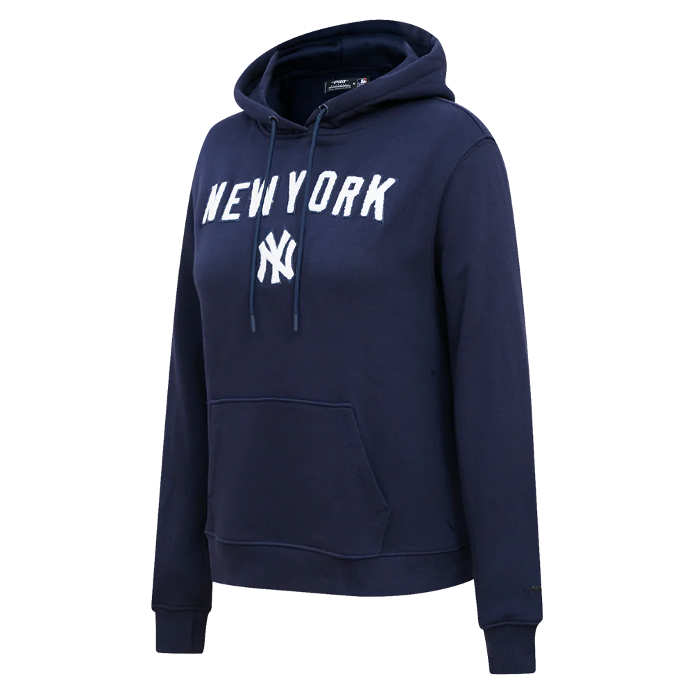 MLB NEW YORK YANKEES CLASSIC WOMEN'S PULLOVER HOODIE (MIDNIGHT NAVY) - Image 4