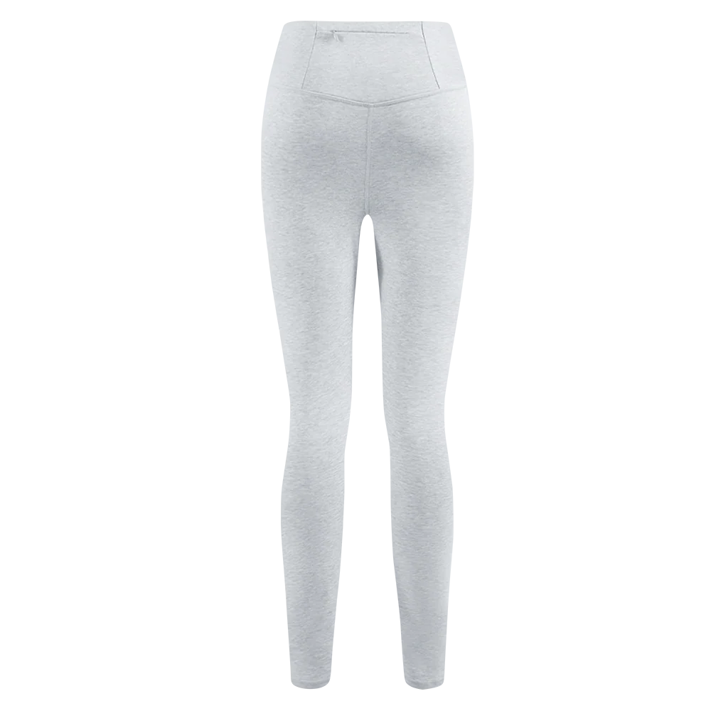 MLB NEW YORK YANKEES OLD ENGLISH WOMEN'S JERSEY LEGGING (HEATHER GREY) - Image 4