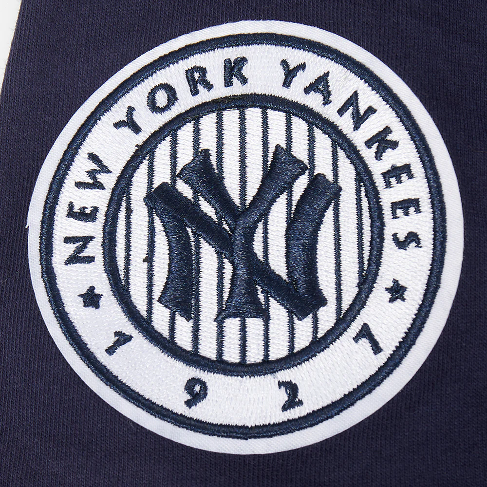 MLB NEW YORK YANKEES RETRO CLASSIC LITTLE BOYS SHORT SLEEVE STRIPED RIB TOP (MIDNIGHT NAVY) - Image 6