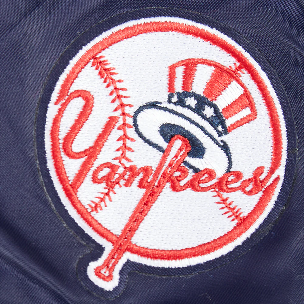 MLB NEW YORK YANKEES CLASSIC LITTLE BOYS SATIN JACKET (MIDNIGHT NAVY) - Image 6