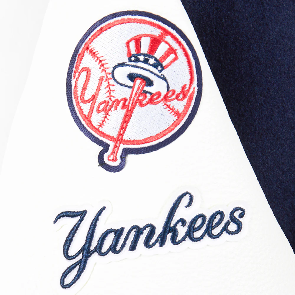MLB NEW YORK YANKEES CLASSIC TODDLER BOYS WOOL VARSITY JACKET (MIDNIGHT NAVY/WHITE) - Image 6