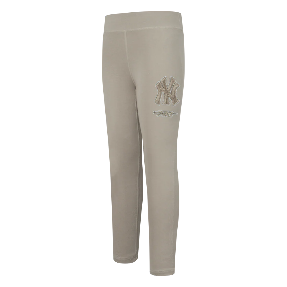 MLB NEW YORK YANKEES NEUTRAL TODDLER GIRLS LEGGING (TAUPE)