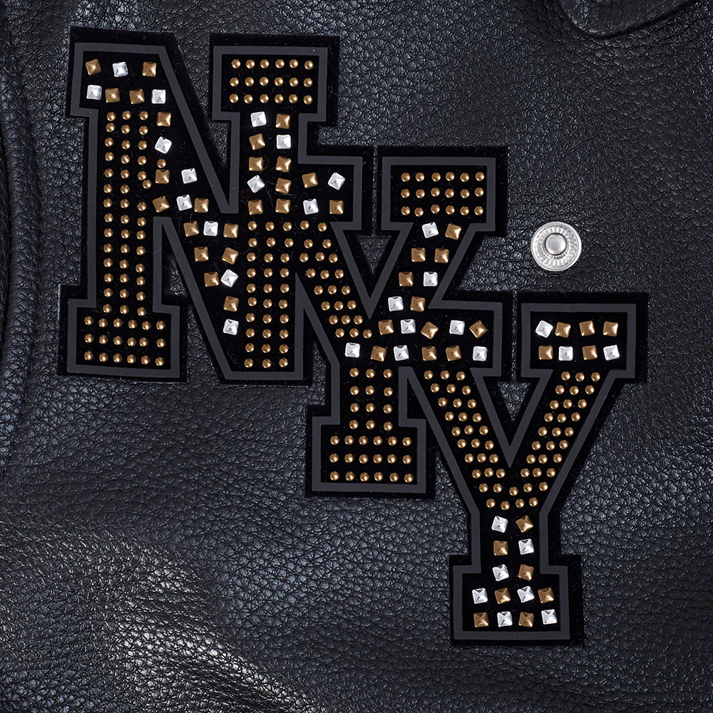 MLB NEW YORK YANKEES RENEGADE WOMEN'S LEATHER JACKET (BLACK) - Image 6