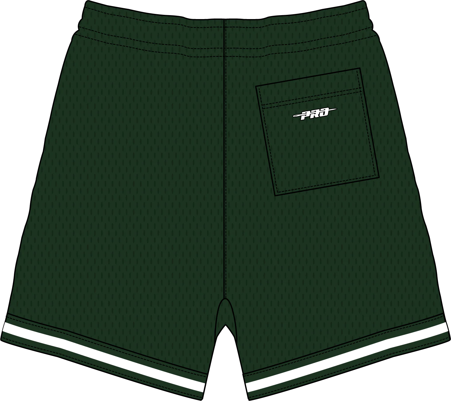MLB OAKLAND ATHLETICS LOGO MEN'S MESH SHORT (FOREST GREEN) - Image 10