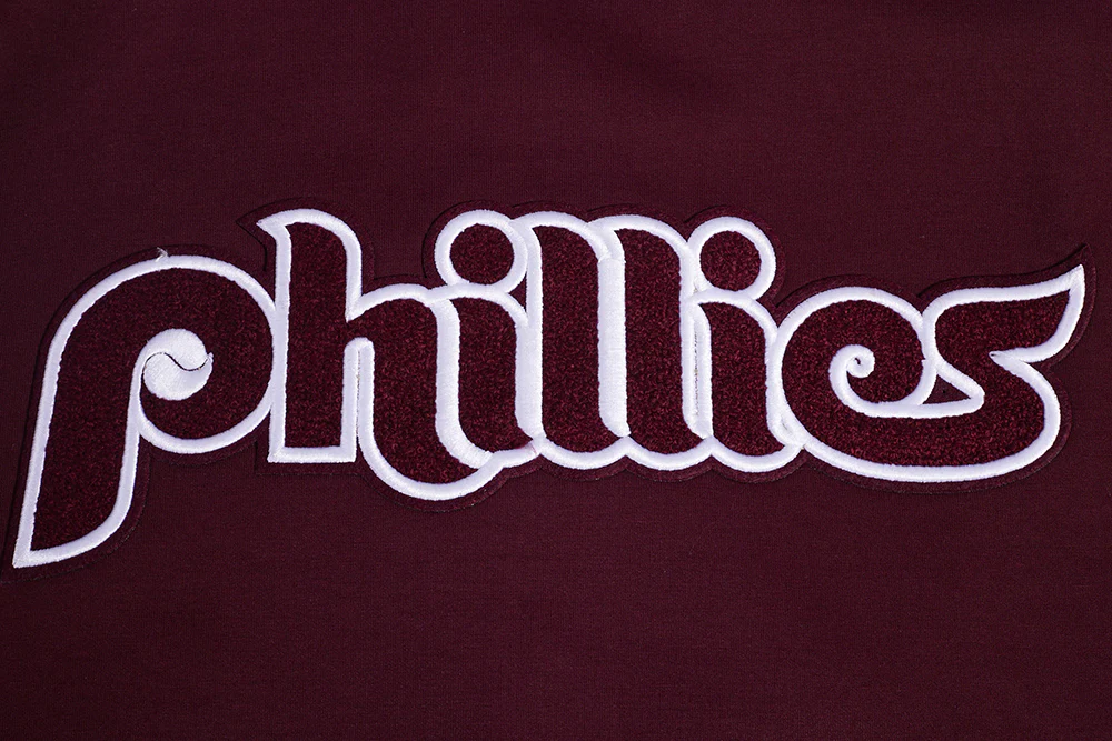 MLB PHILADELPHIA PHILLIES CLASSIC MEN'S WARM UP JACKET (WINE) - Image 5