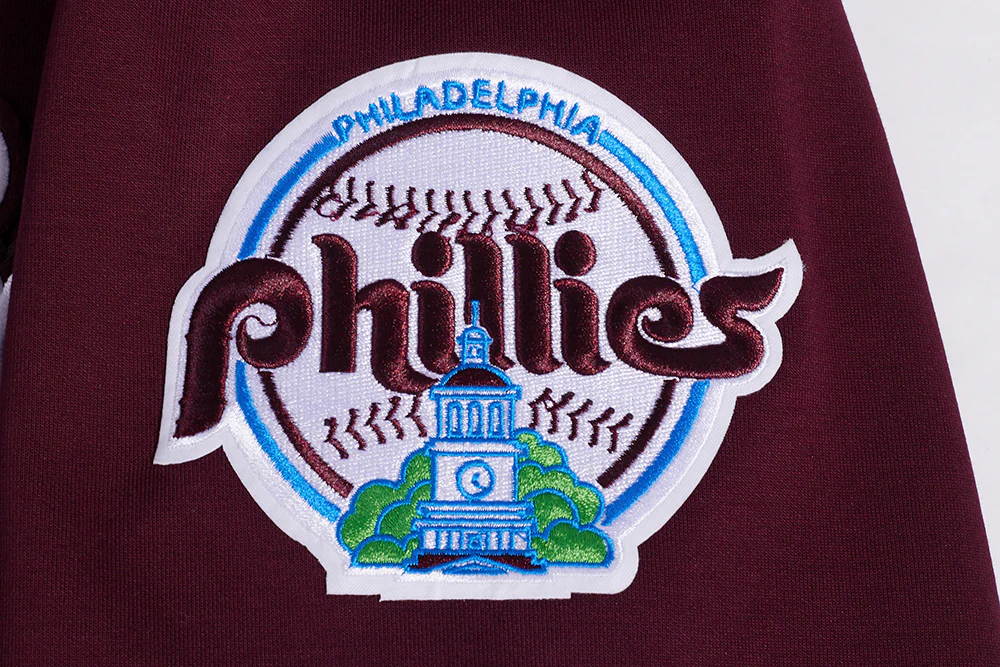 MLB PHILADELPHIA PHILLIES CLASSIC MEN'S WARM UP JACKET (WINE) - Image 8
