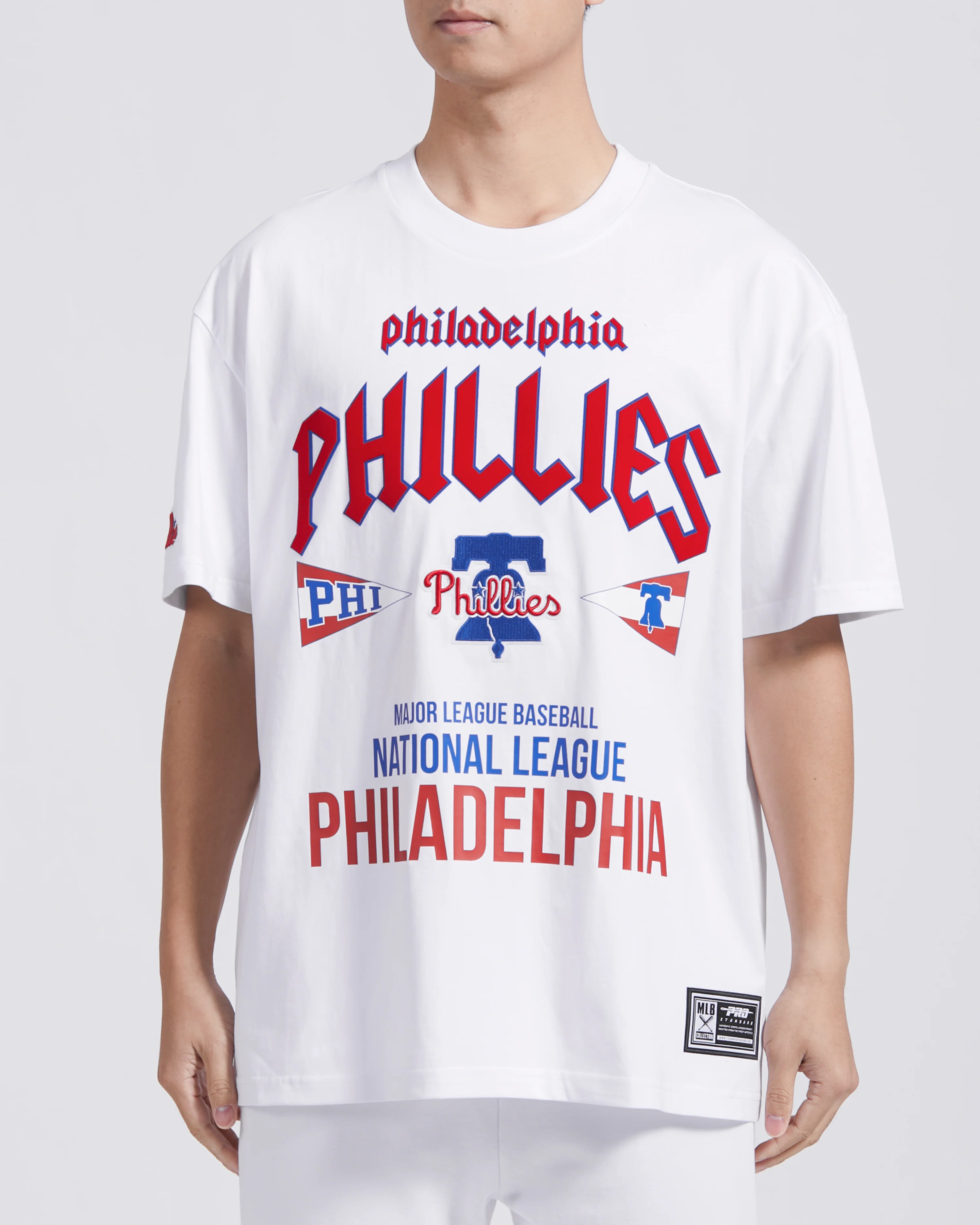 MLB PHILADELPHIA PHILLIES CITY TOUR CJ DROP SHOULDER TEE (WHITE)