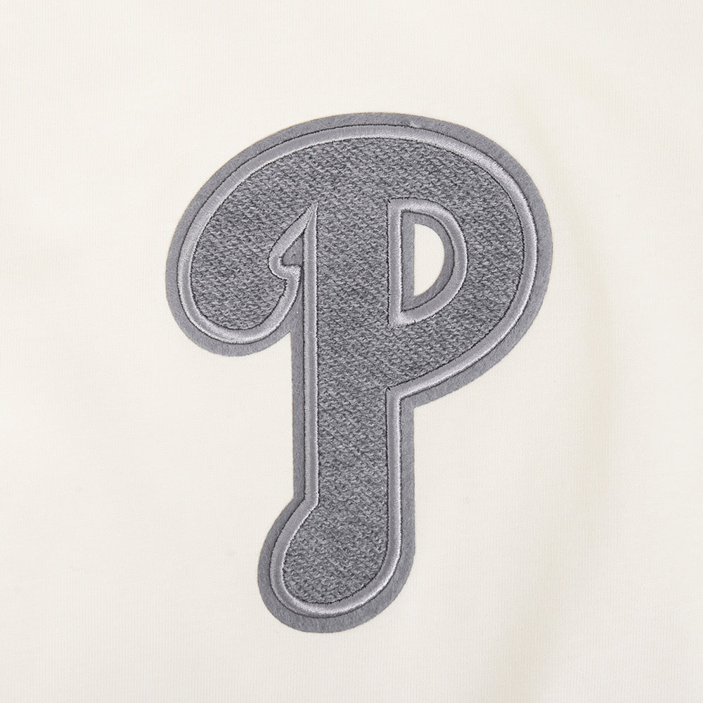MLB PHILADELPHIA PHILLIES REVERSE FRENCH TERRY MEN'S COTTON JERSEY DROP SHOULDER TOP (EGGSHELL) - Image 10