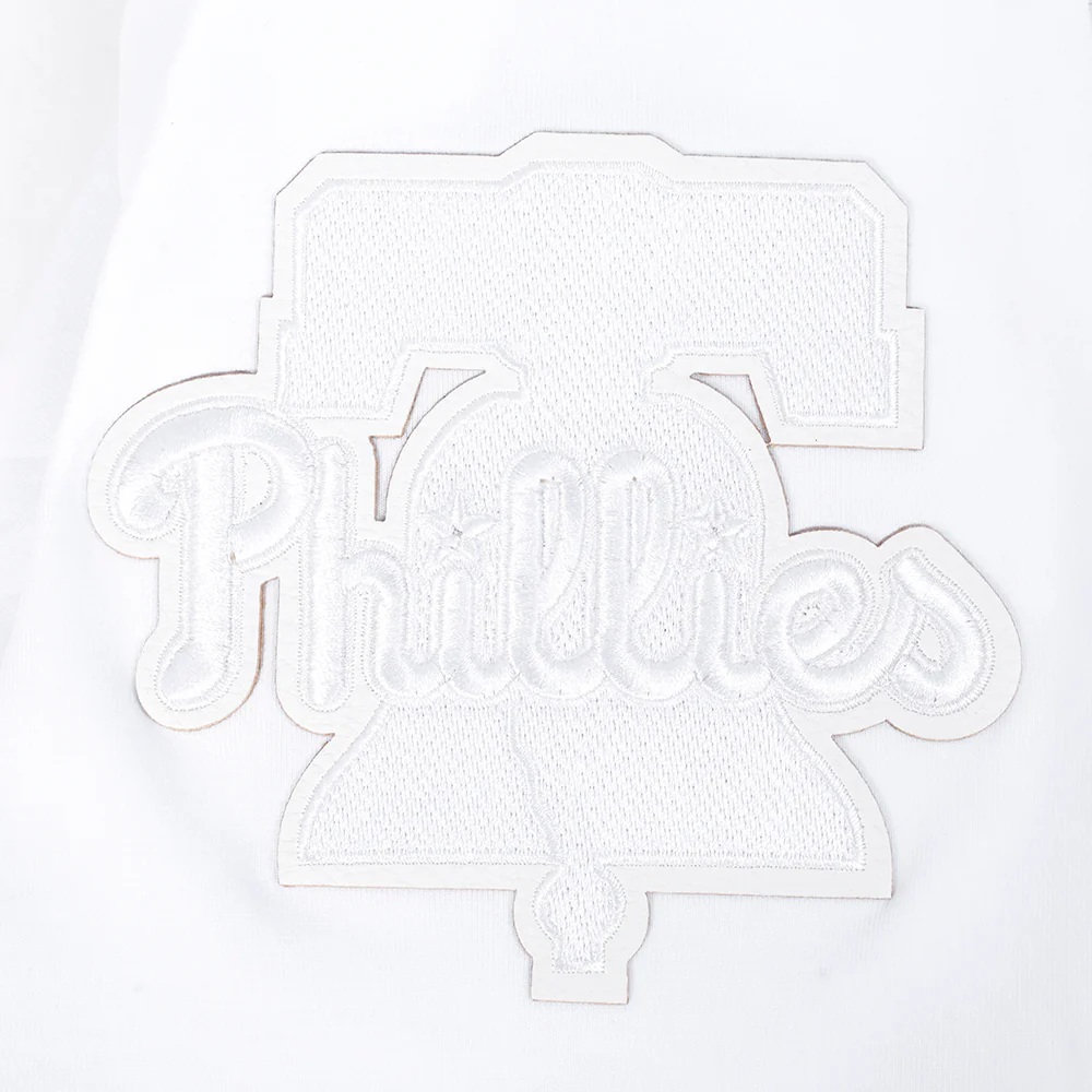 MLB PHILADELPHIA PHILLIES WHITE OUT MEN'S SINGLE JERSEY TOP (WHITE) - Image 6