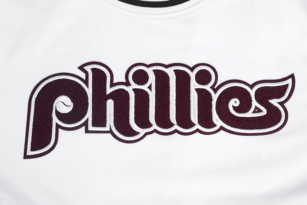 MLB PHILADELPHIA PHILLIES CLASSIC CHENILLE MEN'S TOP (WHITE) - Image 5