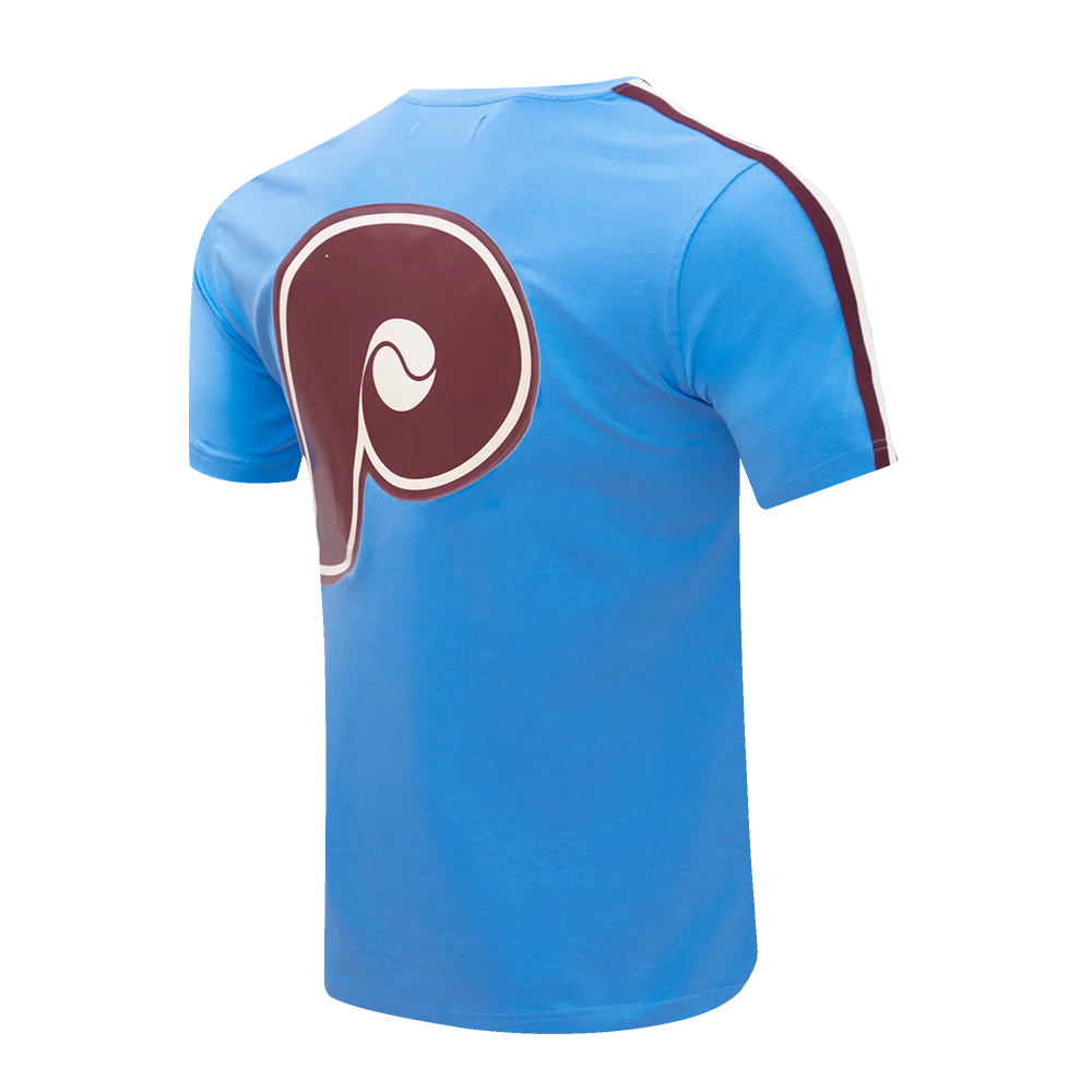 MLB PHILADELPHIA PHILLIES LOGO PRO TEAM MEN'S TAPING TOP (UNIVERSITY BLUE/ WINE) - Image 10