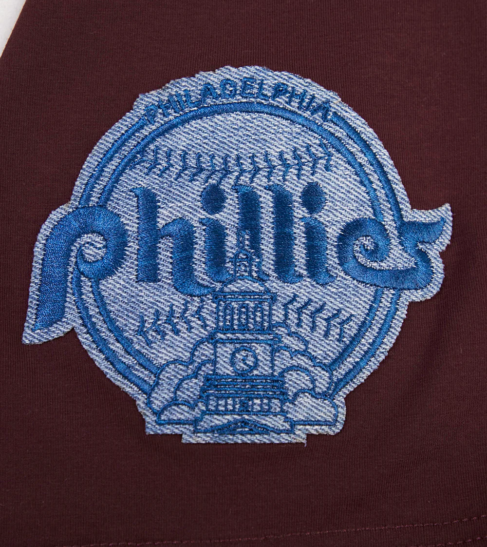 MLB PHILADELPHIA PHILLIES VARSITY BLUES MEN'S TOP (WINE) - Image 6