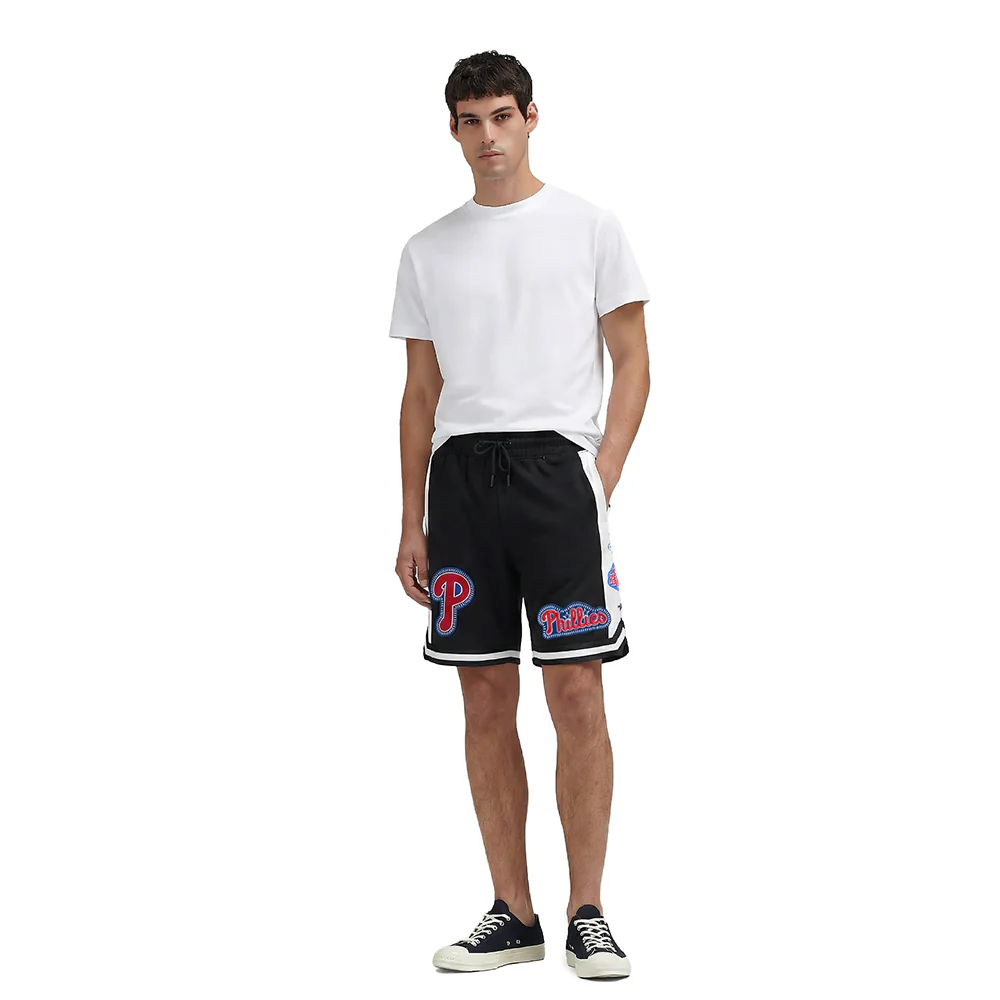 MLB PHILADELPHIA PHILLIES DIY PICK STITCH MEN'S DOUBLE KNIT 2.0 SHORT (BLACK) - Image 3