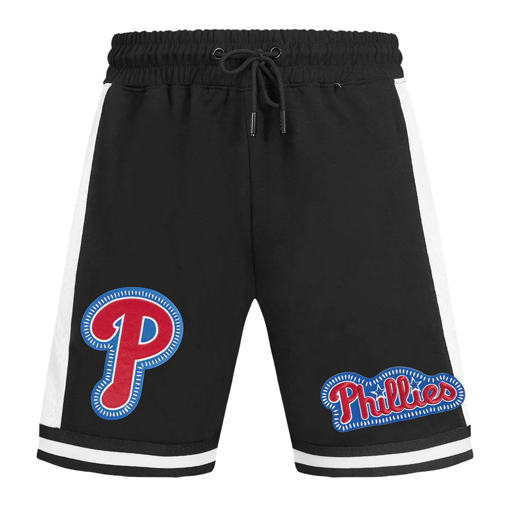 MLB PHILADELPHIA PHILLIES DIY PICK STITCH MEN'S DOUBLE KNIT 2.0 SHORT (BLACK) - Image 8